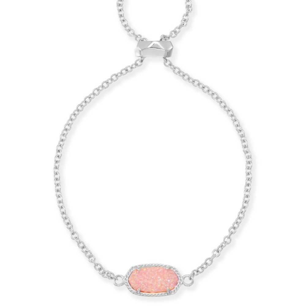 Kendra Scott Elaina light pink Druzy bracelet